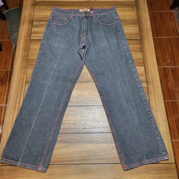 Urban Label Dark Wash Straight Denim Jeans - Size 36 - Picture 3 of 6